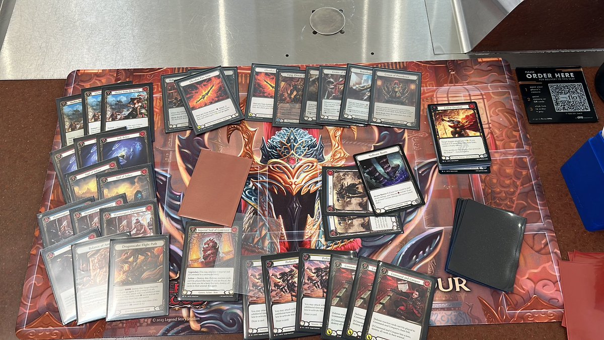 Airport sideboard plan. I got 3 hours to rack my brain over these 22 cards. <a href="/fabtcg/">Flesh and Blood</a>