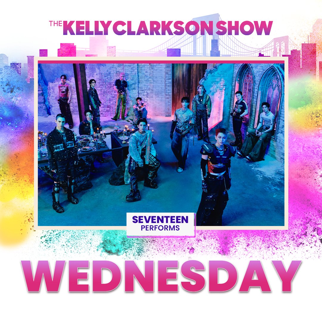 KellyClarksonTV's tweet photo. TUNE IN ALERT 🚨 @pledis_17 performs THUNDER today! https://t.co/kKNaM7Womy https://t.co/S7mHl31TJ1