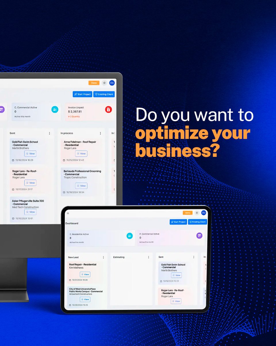 unixsoft180's tweet image. Control, clarity, and profit—Unixsoft 180 puts everything in one place so your projects run smoother and smarter. Ready to level up?

#BusinessOptimization #ProjectControl #RoofingCRM #SmartManagement #Unixsoft180