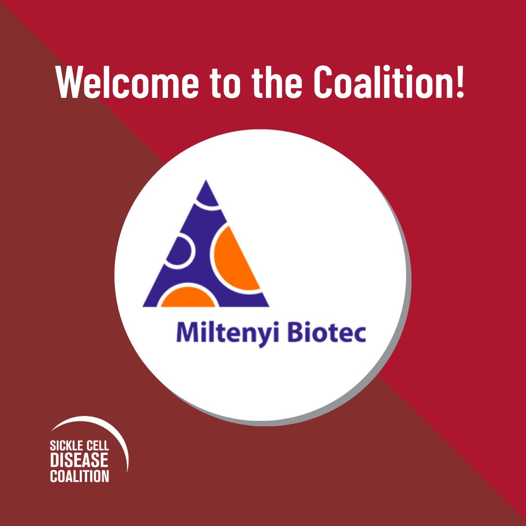 We’re thrilled to welcome Miltenyi Biotec as the newest member of the Coalition! 🎉 Their innovative work in gene-engineered hematopoietic stem cells helps improve outcomes for people with sickle cell disease. Learn more about their work:  ow.ly/359X50W2Evg