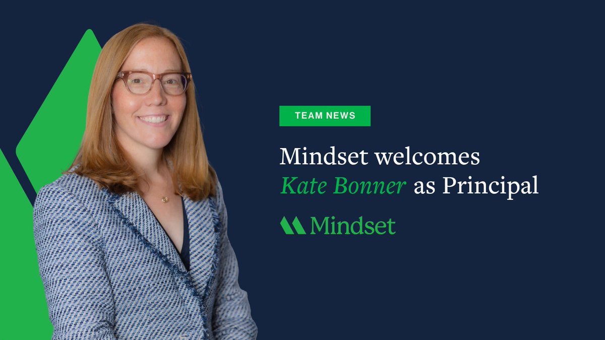 We’re excited to welcome Kate Bonner to Mindset as a Principal. Kate brings a strong track record of strategic leadership across financial services, tax, and trade policy, paired with a deep passion for public service and stakeholder advocacy. Read more: mindsetdc.com/news-press/kat…