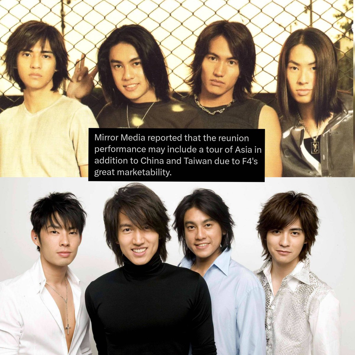 F4 reportedly planning to reunite for a concert in 2026, including an Asia tour to celebrate the 25th anniversary of their debut.