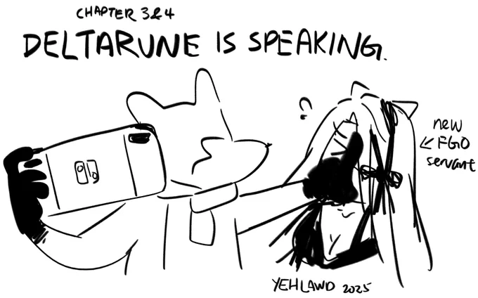 Im still drawing and playing as usual, I just want to stay away from internet till I manage to finish deltarune 