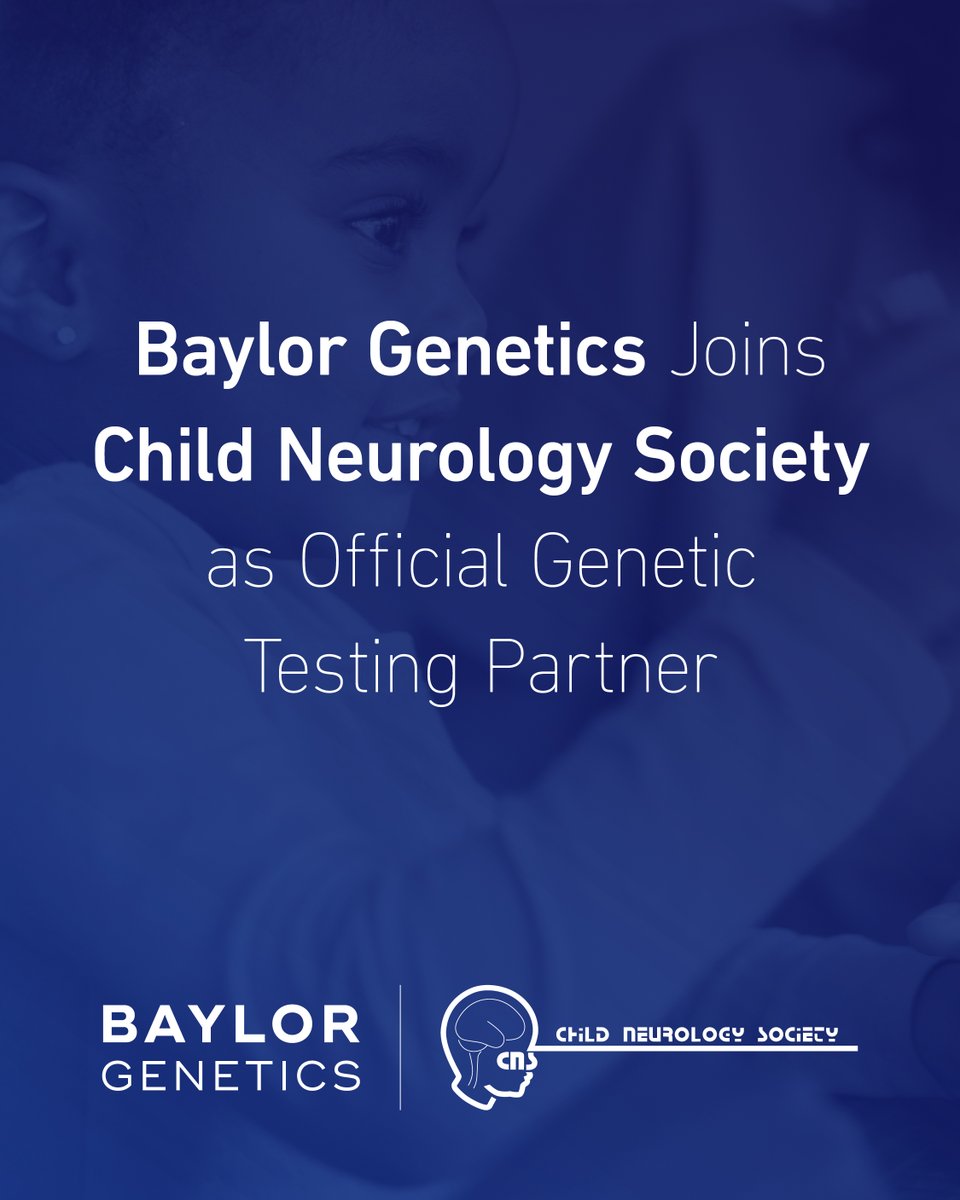 Baylor Genetics (@baylorgenetics) on Twitter photo We’re proud to join <a href="/ChildNeuroSoc/">Child Neurology Society</a> as an official 2025-2026 genetic testing partner. This collaboration reflects our shared commitment to helping families end the diagnostic odyssey by expanding access to comprehensive testing, including WGS & WES. bit.ly/43C6ISK We’re proud to join <a href="/ChildNeuroSoc/">Child Neurology Society</a> as an official 2025-2026 genetic testing partner. This collaboration reflects our shared commitment to helping families end the diagnostic odyssey by expanding access to comprehensive testing, including WGS & WES. bit.ly/43C6ISK