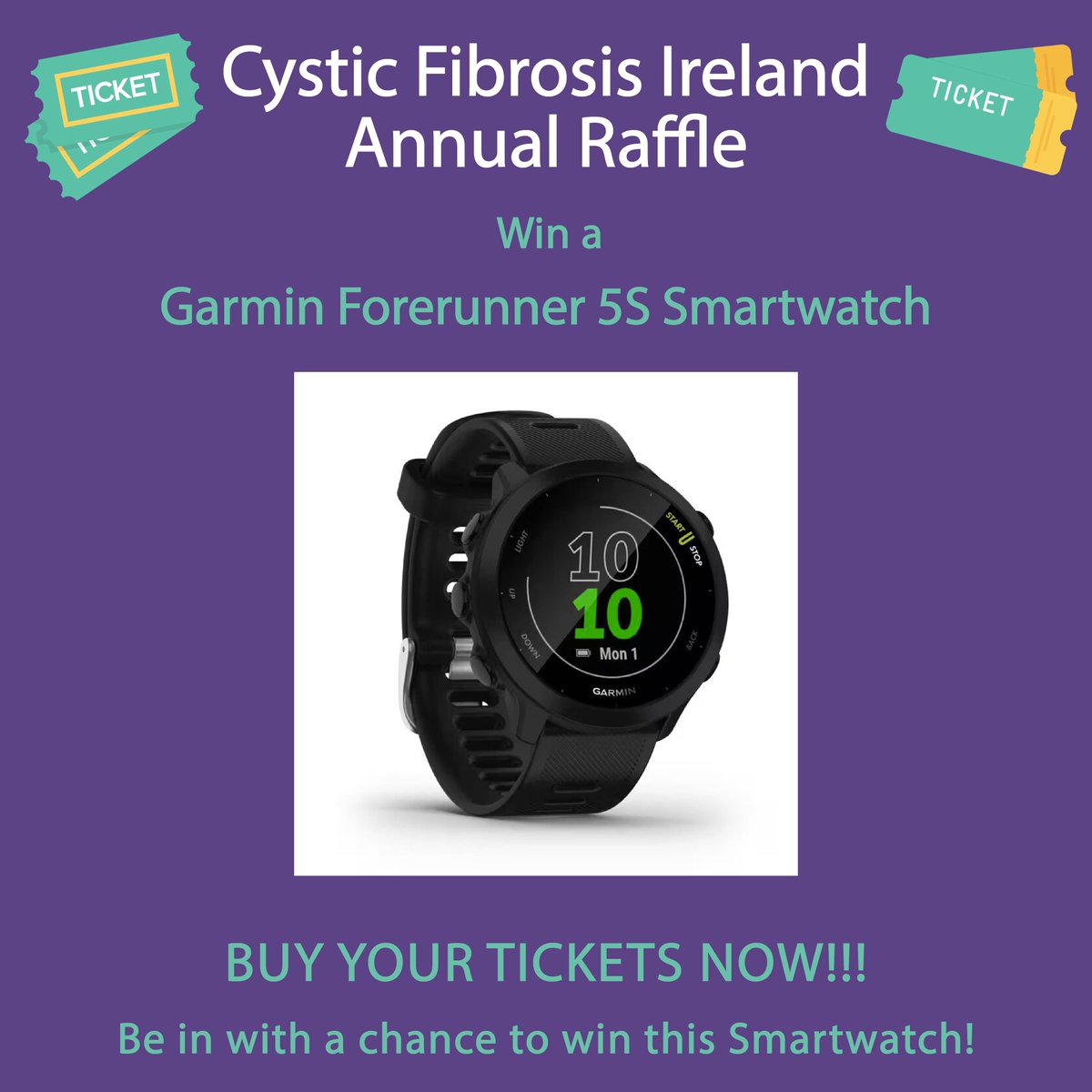 CF Ireland (@cf_ireland) on Twitter photo π Win a Garmin Forerunner 5S in the #CFIRaffle25!
Train smarter, run stronger πͺ
ποΈ Tickets: β¬5 each / 5 for β¬20
π
Live draw: Sat, 21 June on Facebook
π All proceeds support <a href="/cf_ireland/">CF Ireland</a>!
π Get yours now: buff.ly/1wTGcXb π Win a Garmin Forerunner 5S in the #CFIRaffle25!
Train smarter, run stronger πͺ
ποΈ Tickets: β¬5 each / 5 for β¬20
π
Live draw: Sat, 21 June on Facebook
π All proceeds support <a href="/cf_ireland/">CF Ireland</a>!
π Get yours now: buff.ly/1wTGcXb