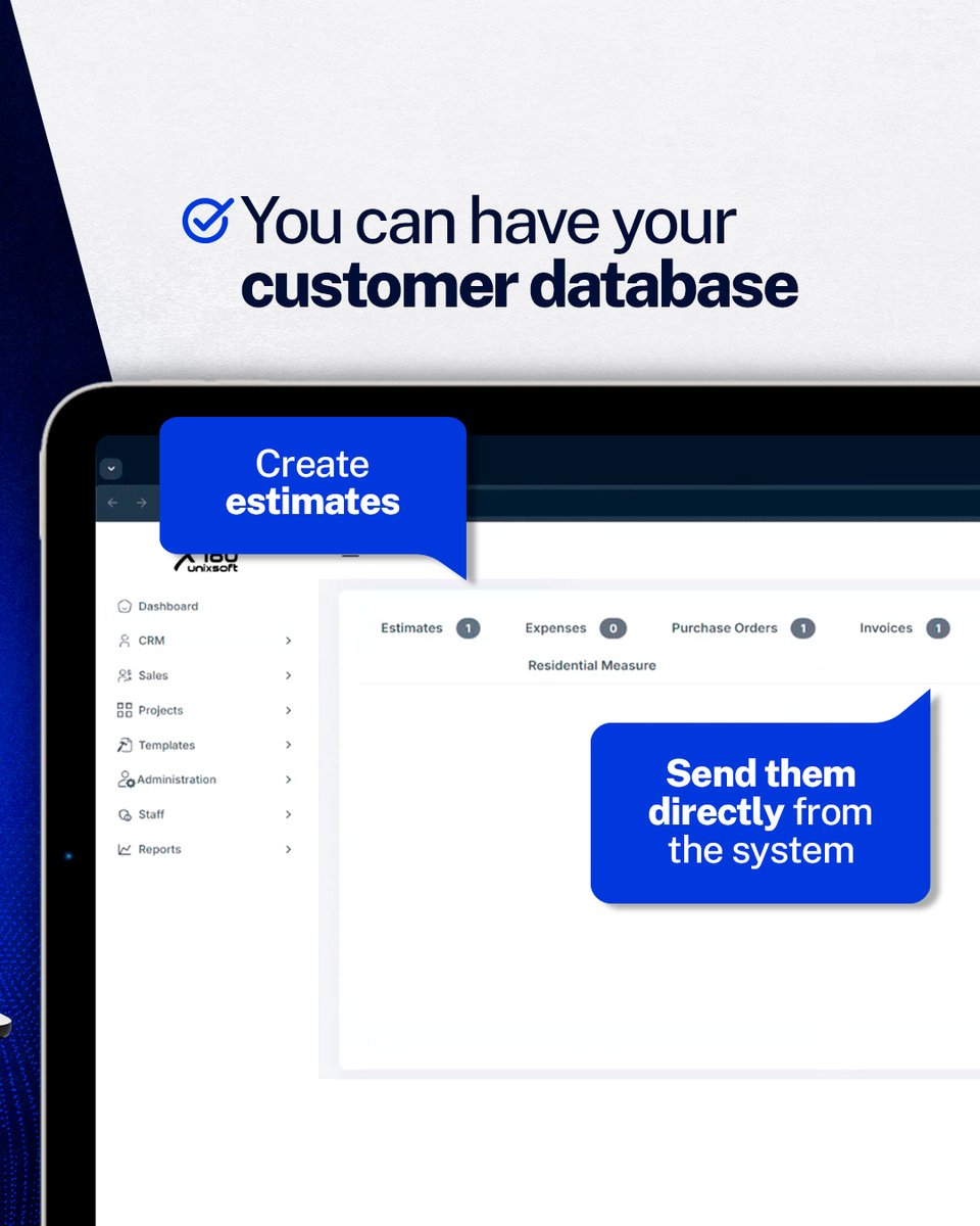 unixsoft180's tweet image. Everything you need—zero hidden fees. Manage clients, quotes, and signatures in one place with Unixsoft 180. Pay once. Use it all.

#AllInOneCRM #NoHiddenCosts #RoofingSoftware #ClientManagement #Unixsoft180