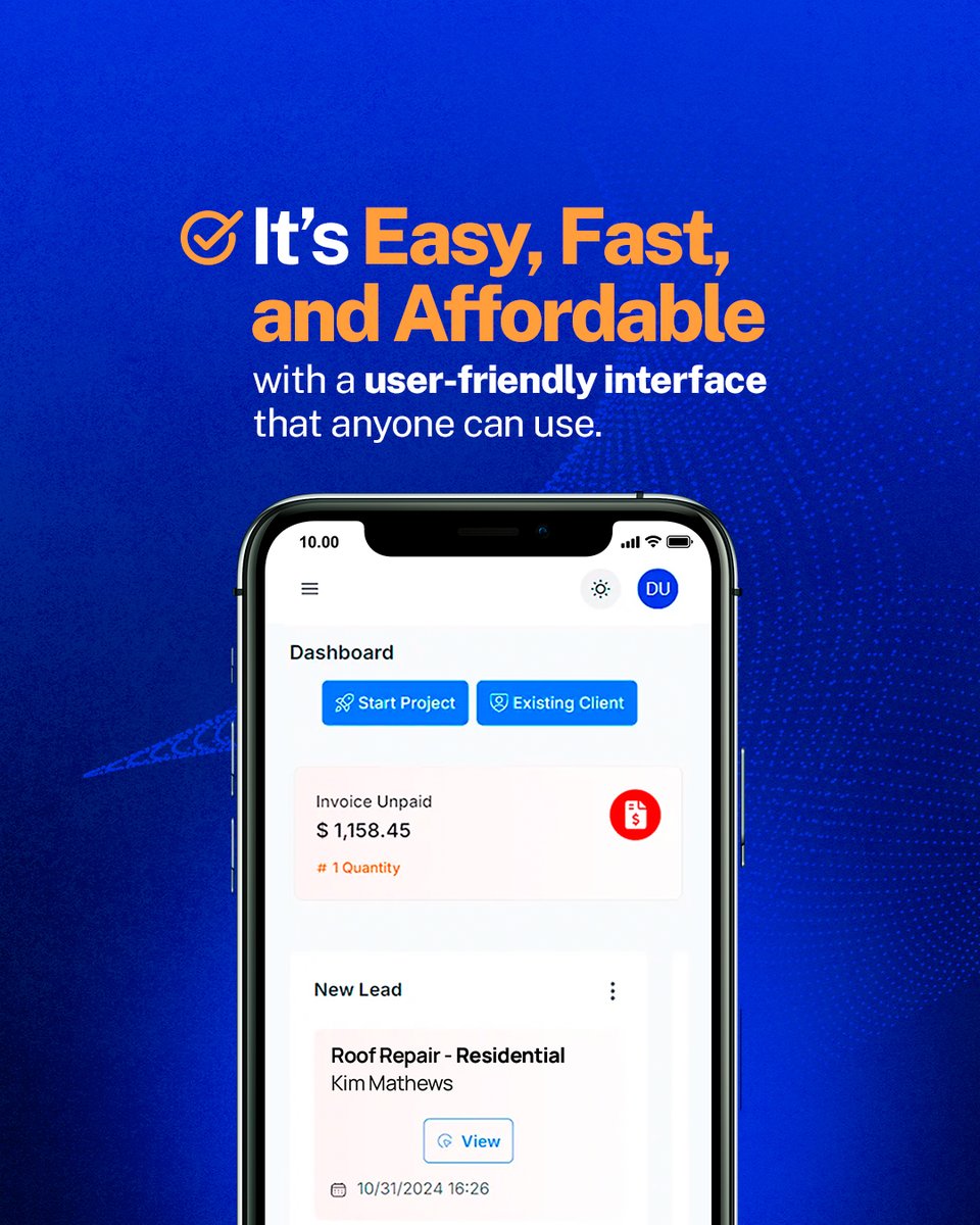 unixsoft180's tweet image. Want to save time and money? Unixsoft 180 makes it easy. Fast setup, smart tools, no tech headaches—just results. Try it today!
#SaveTime #SaveMoney #EasyCRM #RoofingSolutions #Unixsoft180
