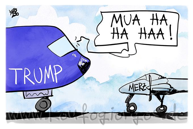 #Trump und #Merz treffen sich zum Flugzeugvergleich
