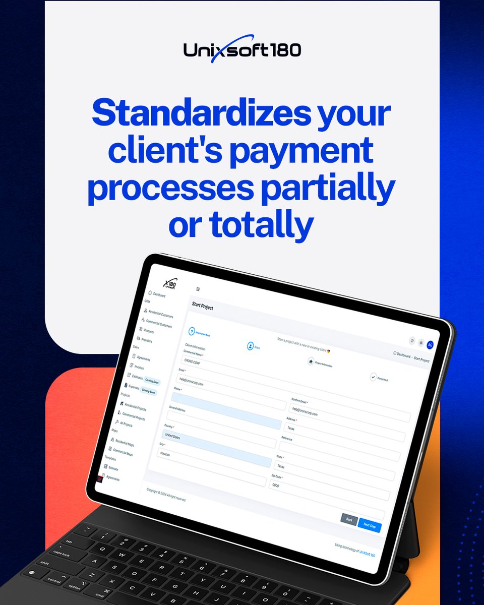 unixsoft180's tweet image. Streamline your client payments with Unixsoft 180. Save time, simplify logistics, and track everything easily. Take control and boost your business today!

#PaymentAutomation #BusinessEfficiency #RoofingCRM #LogisticsSimplified #Unixsoft180