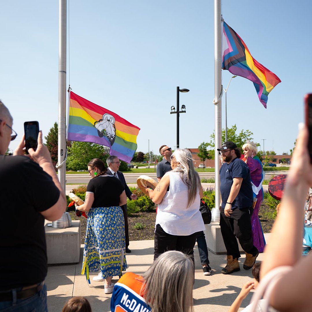 This week, #Niagara Region and Pride Niagara helped to recognize Pride Month 2025 by raising the Pride and Two-Spirit flags at Niagara Region Headquarters.