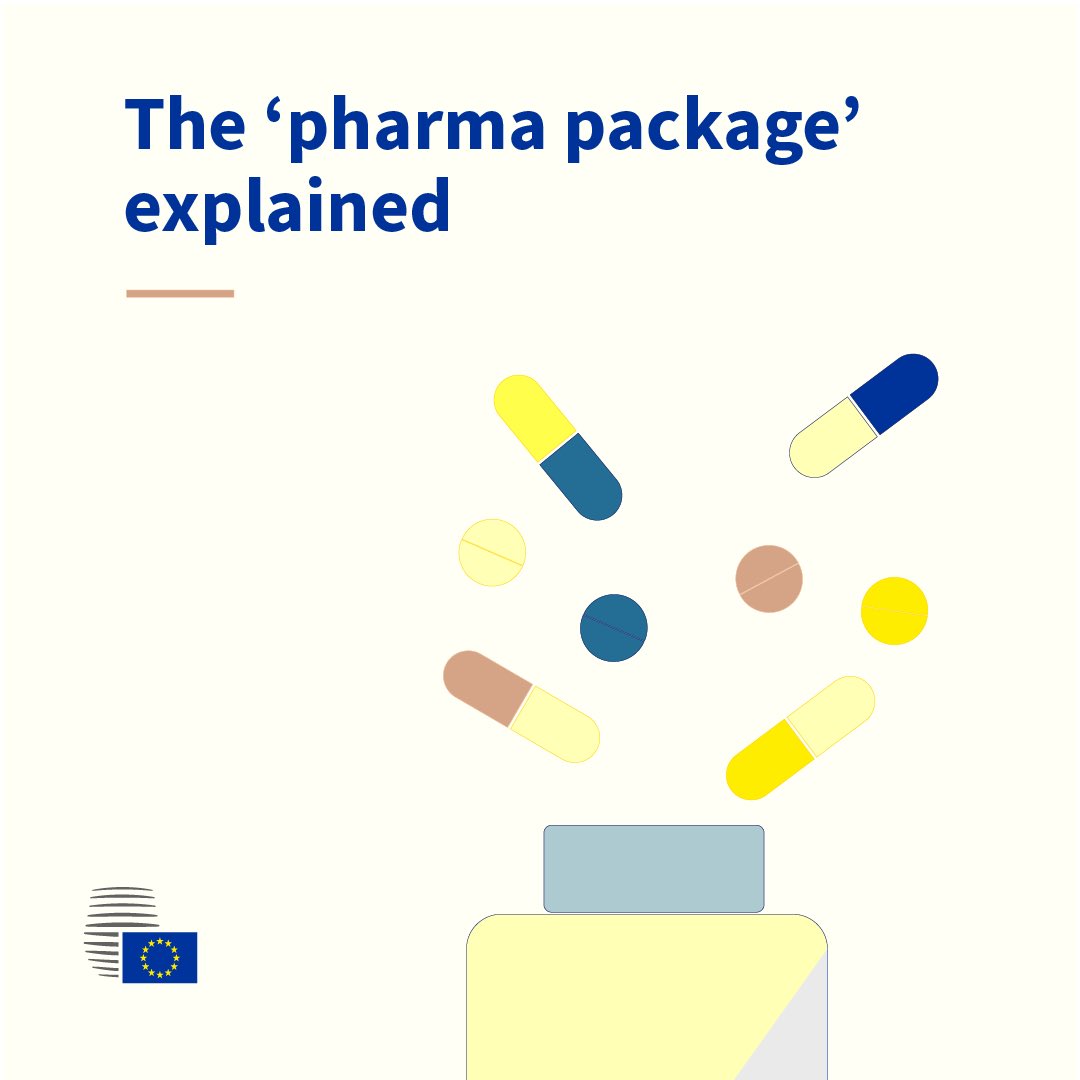 EUCouncil's tweet photo. 📢 The Council has agreed its position on the #PharmaPackage — the first major update to EU pharma rules since 2004.
The aim: better access to medicines and stronger innovation
👉Next step: negotiations with @Europarl_EN.
Find out more: https://t.co/1Wk60JMyu0
#EUHealth #AMR https://t.co/eF16zY58VA