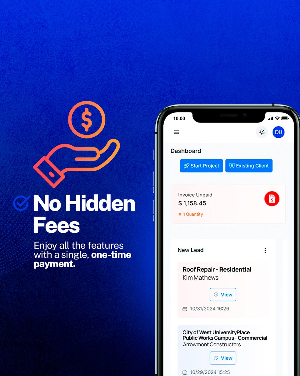 unixsoft180's tweet image. Discover why Unixsoft 180 is the smartest CRM for roofing SMBs: seamless communication, automated payments, and no hidden fees—all in one easy solution. Ready to upgrade?

#RoofingCRM #SmartBusiness #AutomatedPayments #NoHiddenFees #Unixsoft180
