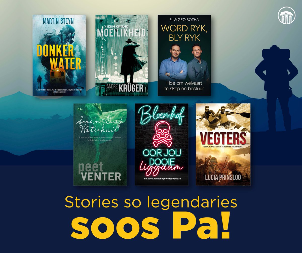Nie eers Pa se gereedskapkis is só vol verrassings soos hierdie boeke nie 😉
6 stories. Hope aksie en avontuur. Bederf Pa met ’n storie net so legendaries soos hy vir Vadersdag! 💥 📚

#Lekkerleesboeke #StoriesSoLegendariesSoosPa #LeesstofVirVadersdag