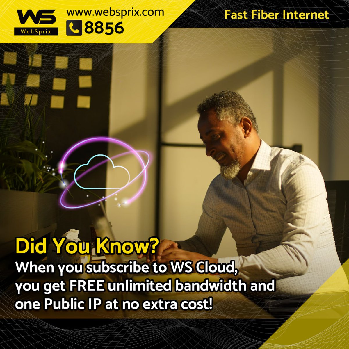 WebSprix_'s tweet photo. Unlock endless possibilities with WebSprix Cloud ! 

📲 Learn more and register today: https://t.co/9fTeOdMKRQ

#WebSprixCloud #DigitalEthiopia #CloudForBusiness #SMEGrowth #FutureOfWork #WorkSmarter https://t.co/Nip6b6fiGg