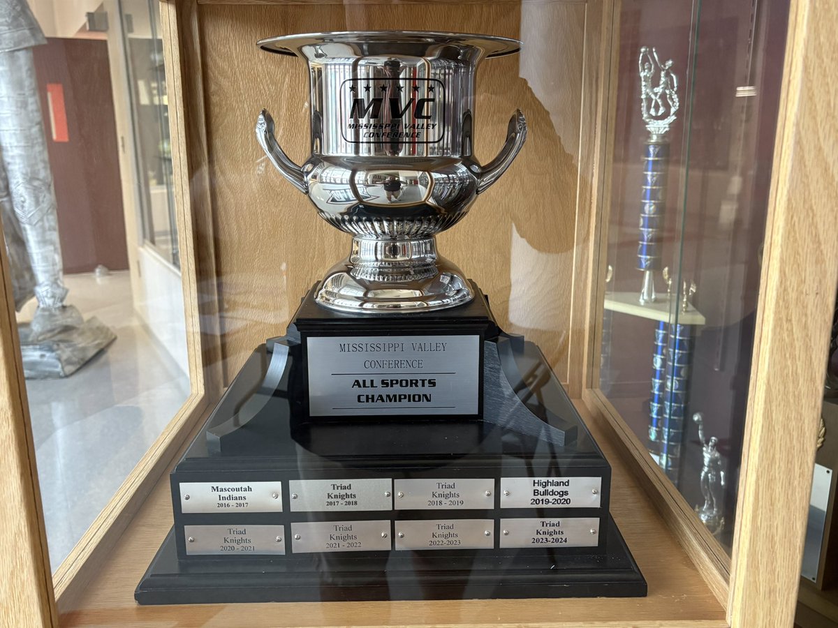 Triad Knights (@triadknights) on Twitter photo The Class of 2025 did not disappoint!! The MVC Cup will remain here at Triad HS for another year with the help of 8 MVC Championships!! I am very proud of the level our teams continue to COMPETE! <a href="/TriadHighSchool/">Triad High School</a> #KeeptheCup The Class of 2025 did not disappoint!! The MVC Cup will remain here at Triad HS for another year with the help of 8 MVC Championships!! I am very proud of the level our teams continue to COMPETE! <a href="/TriadHighSchool/">Triad High School</a> #KeeptheCup