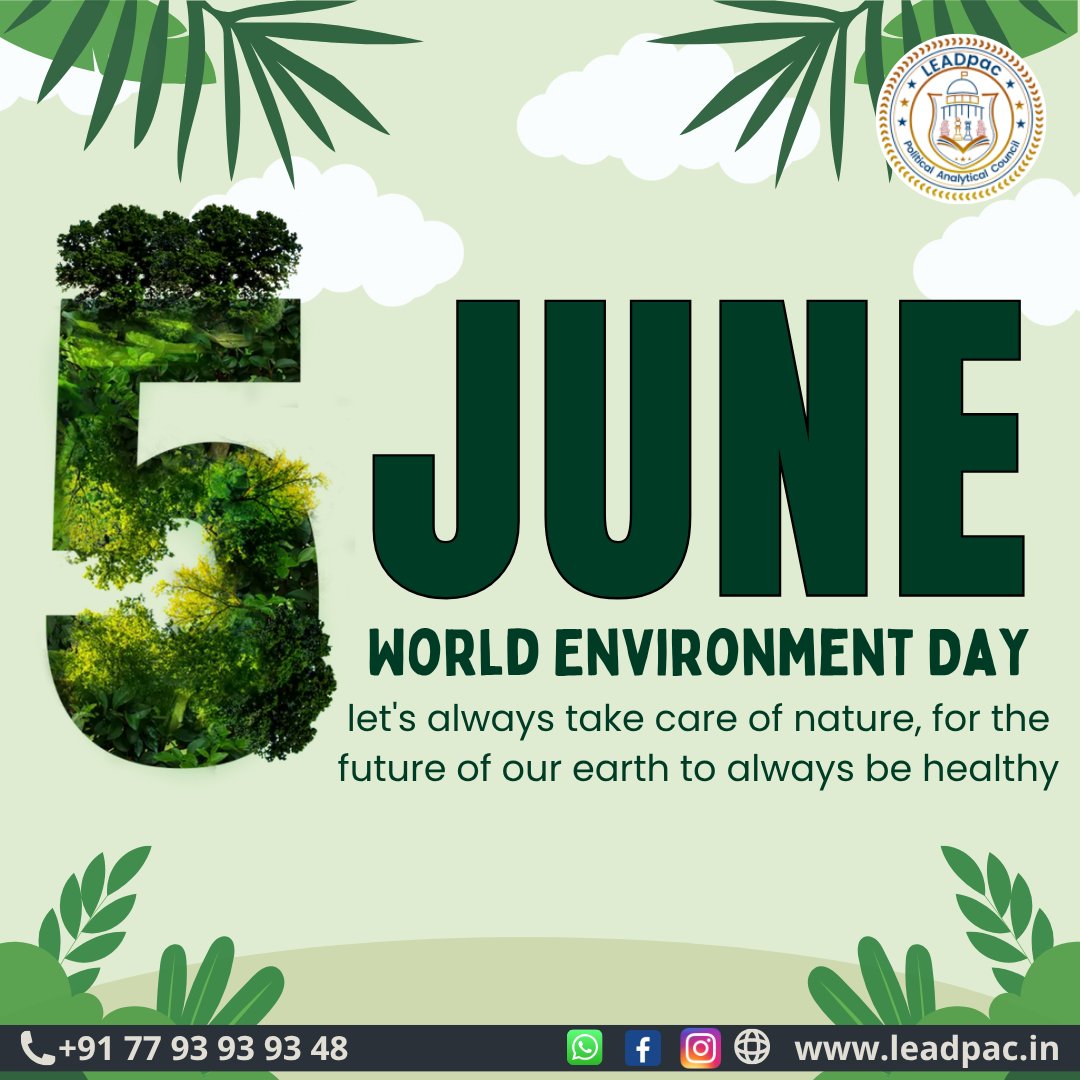 leadpac9's tweet photo. 🌍 World Environment Day – June 5 🌿
 Let’s nurture nature, so nature can nurture us.
 Small actions lead to a greener future. Let’s pledge to reduce, reuse, recycle, and restore! 🌱
#worldenvironmentday #leadpac #gogreen #ecofriendly #saveourplanet #environmentmatters #5june https://t.co/Fw9uJLscVX