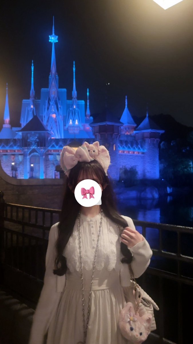 2o4ifn__'s tweet photo. 夜のアレンデール城綺麗だった🤍❄️ https://t.co/822e4y1CLN