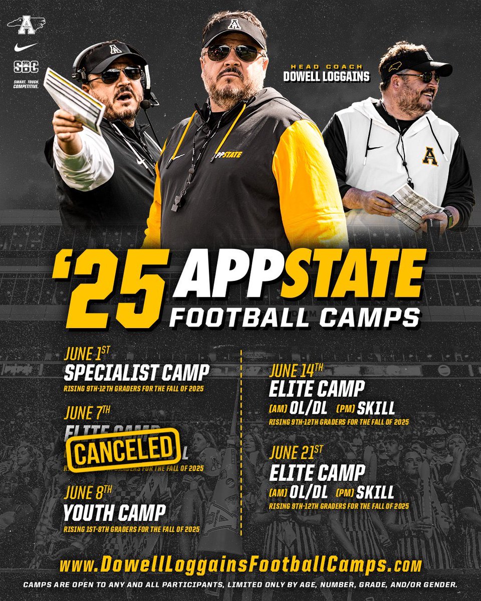 Benjamin Lamas (@ben_lamas0) on Twitter photo I will be at the <a href="/AppState_FB/">App State Football</a> camp on June 21st!
<a href="/CoachDjSmith/">DJ Smith</a> <a href="/Cfuller29Coach/">Curtis L. Fuller</a> <a href="/coach_sclark/">Shawn Clark</a> <a href="/CoachLaSala/">Nick LaSala</a> I will be at the <a href="/AppState_FB/">App State Football</a> camp on June 21st!
<a href="/CoachDjSmith/">DJ Smith</a> <a href="/Cfuller29Coach/">Curtis L. Fuller</a> <a href="/coach_sclark/">Shawn Clark</a> <a href="/CoachLaSala/">Nick LaSala</a>