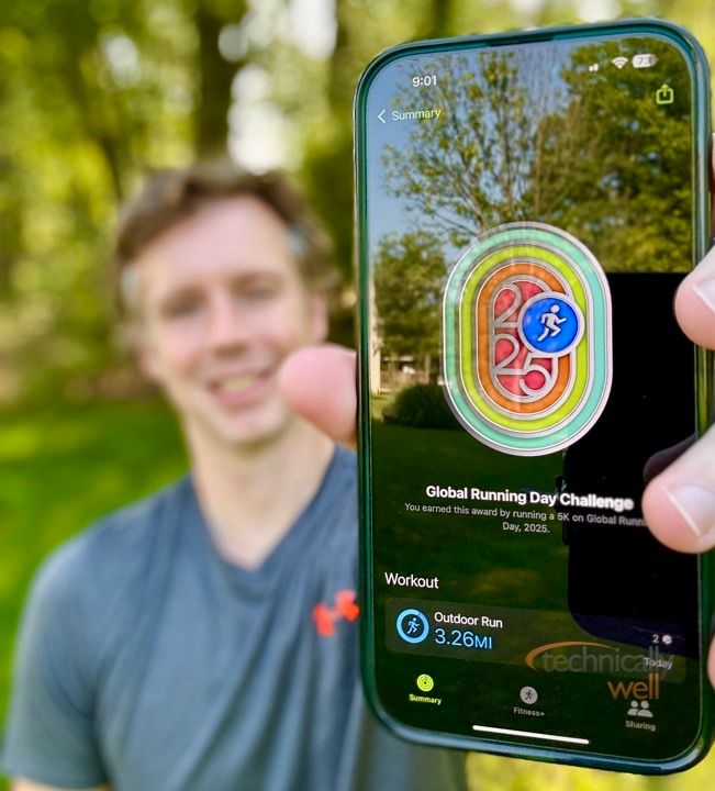 TechnicallyWell's tweet photo. Happy Global Running Day! Don't forget to do a 5K today with your Apple Watch to earn a new badge! 
#globalrunningday #globalrunningday2025 #applewatch #closeyourrings https://t.co/HCzyyINnXe