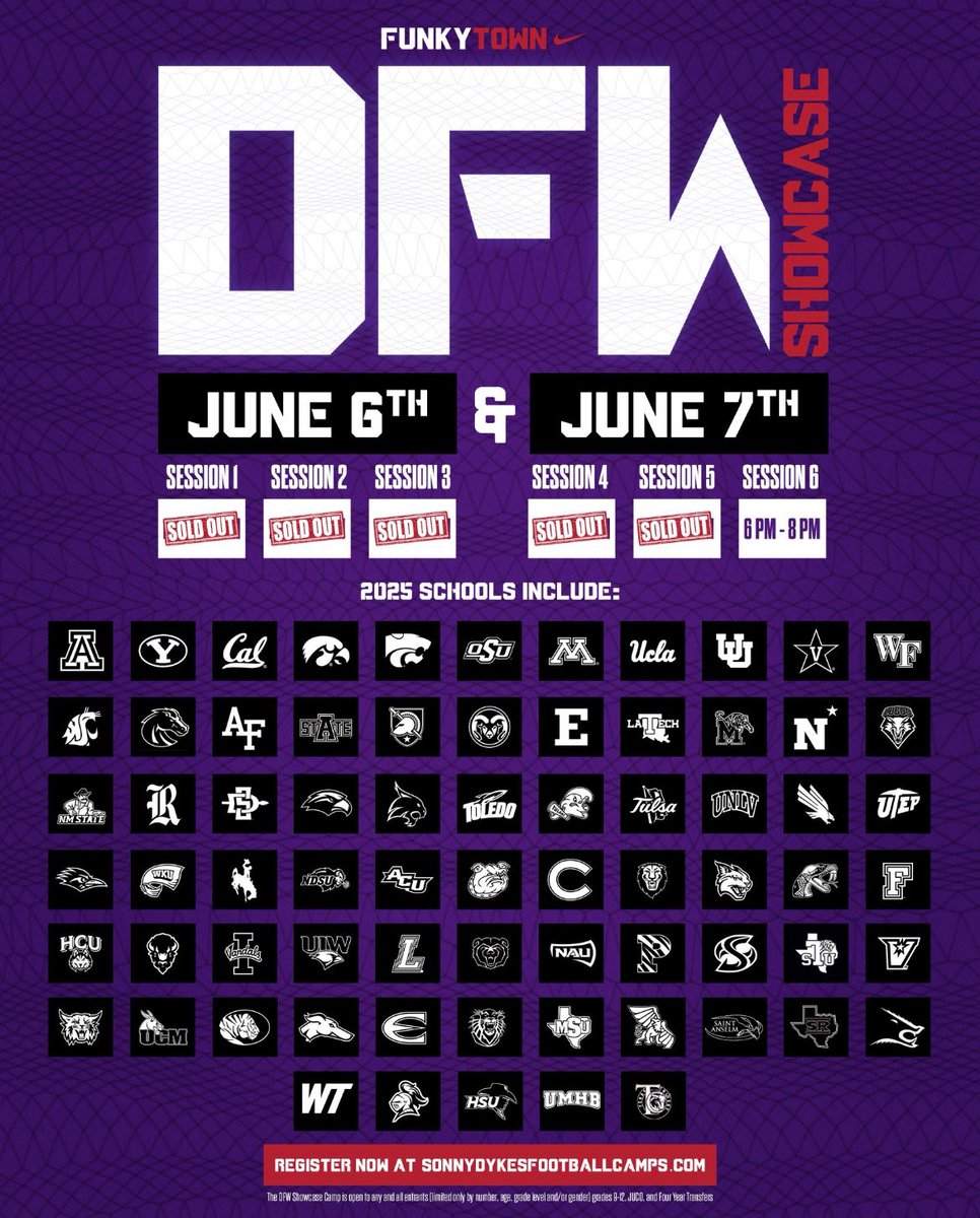 I will be attending the TCU camp on June 6th! <a href="/SachseStangs/">Sachse HS Football</a>