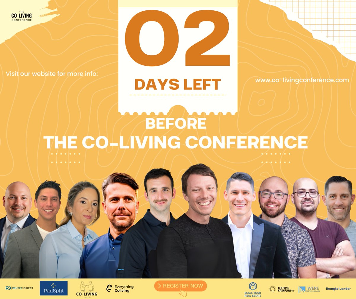 🚨 Just 2 days left! The Co-Living Conference kicks off June 6 in Denver! 🏔️

Join top voices shaping shared living: @CliffJohnson, @CraigCurelop, <a href="/SamWegert/">Sam Wegert</a> &amp; more.

🎟️ Final seats going fast
🎥 Livestream too!
👉 Co-LivingConference.com

#colivingmovement #Denver2025