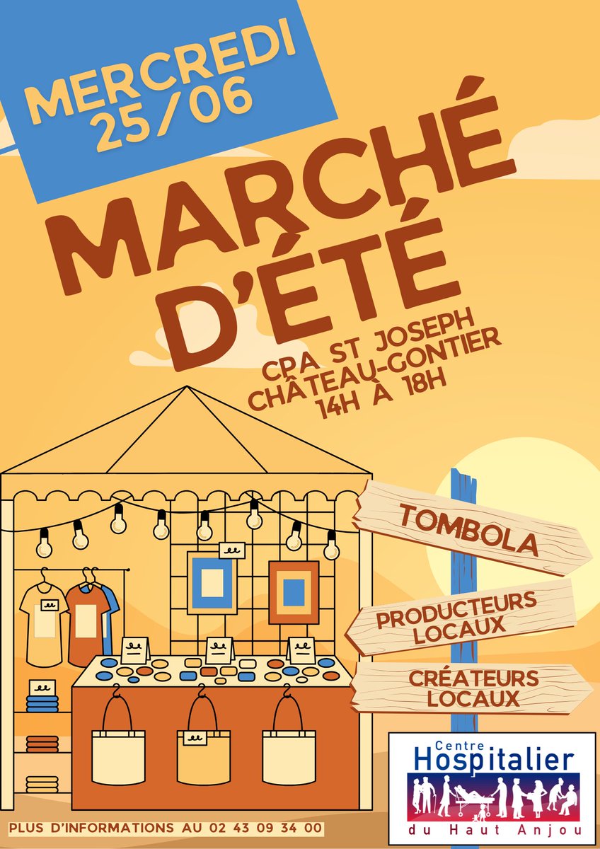 Le Mercredi 25 Juin de 14h à 18h le CPA Saint-Joseph vous invite à son marché d’été, un moment festif et convivial !
Venez vous réunir autour des différents exposants tout en  profitant d’une journée chaleureuse placée sous le signe de la  découverte et du partage !