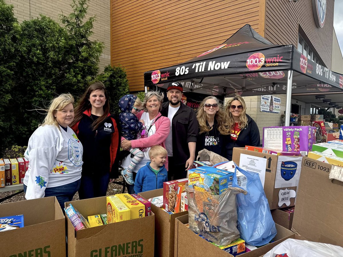 Tomorrow is our 15th annual cereal drive!! Join us for our live broadcast at <a href="/kroger/">Kroger</a> in Royal Oak from 6-10!! Help us feed kids in Metro Detroit this summer! <a href="/Gleaners/">Gleaners Community Food Bank</a> <a href="/MSGCU/">MI Schools & Gov. CU</a>
