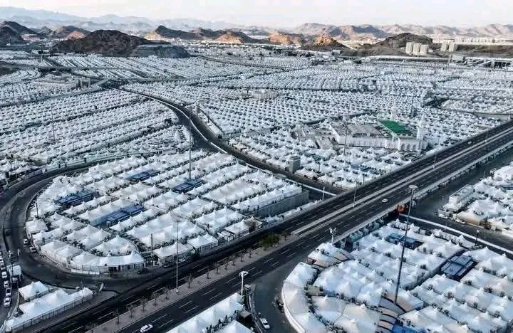 #مِنى هي أكبر مدينة خيام في العالم 🤍