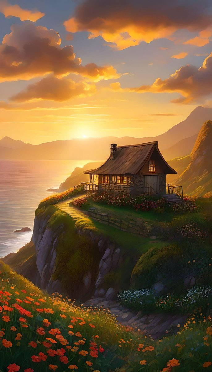 cvillakg2k1's tweet image. Now that&apos;s a view ❤️ .. Created using AI