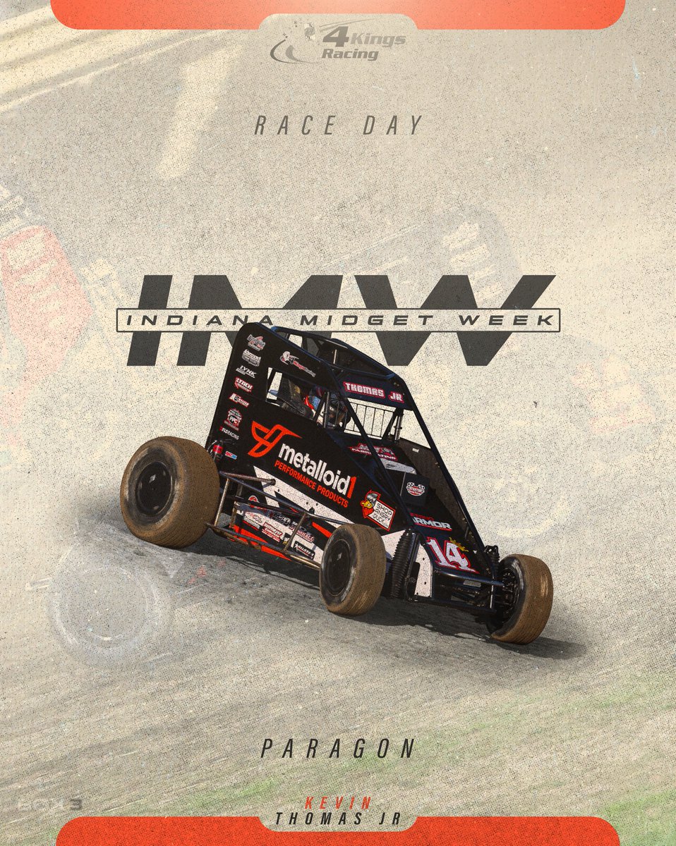 4KingsRacing (@4kingsracing) on Twitter photo P2 last night at Circle City, trying to do one spot better with <a href="/kevinthomasjr/">Kevin Thomas, Jr.</a> tonight at <a href="/ParagonSpeedway/">Paragon Speedway</a>!
🏎️: <a href="/USACNation/">USAC Racing</a>
⏰: 6:30PM
📺: <a href="/FloRacing/">FloRacing</a>
⏱️: <a href="/RaceMonitor/">Race Monitor</a>
📸: <a href="/JackReitz5/">Jack Reitz</a>
🎨: <a href="/box3_racing/">Box3 Media</a>
<a href="/MetalloidCorp/">Metalloid</a> | <a href="/AccroSeal/">AccroSeal</a> | <a href="/InfernoArmorUSA/">Inferno Armor</a> P2 last night at Circle City, trying to do one spot better with <a href="/kevinthomasjr/">Kevin Thomas, Jr.</a> tonight at <a href="/ParagonSpeedway/">Paragon Speedway</a>!
🏎️: <a href="/USACNation/">USAC Racing</a>
⏰: 6:30PM
📺: <a href="/FloRacing/">FloRacing</a>
⏱️: <a href="/RaceMonitor/">Race Monitor</a>
📸: <a href="/JackReitz5/">Jack Reitz</a>
🎨: <a href="/box3_racing/">Box3 Media</a>
<a href="/MetalloidCorp/">Metalloid</a> | <a href="/AccroSeal/">AccroSeal</a> | <a href="/InfernoArmorUSA/">Inferno Armor</a>