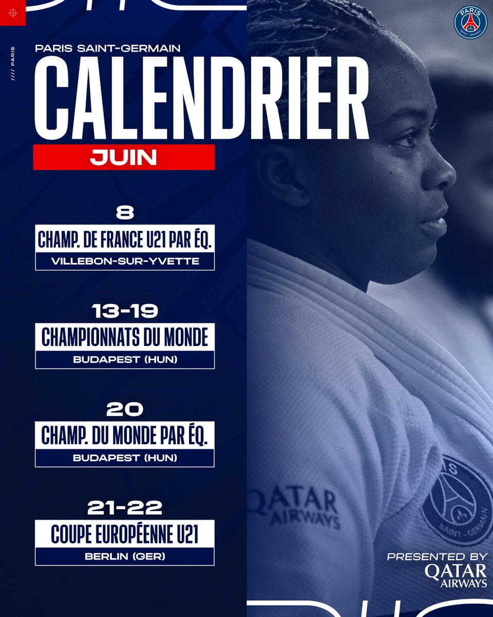 Pour conclure la saison en beauté !

Entre notre équipe masculine qui briguera le titre national juniors en début de mois et nos six seniors en piste aux mondiaux de Budapest pour le rendez-vous de l'année, juin promet des étincelles 🔴🔵