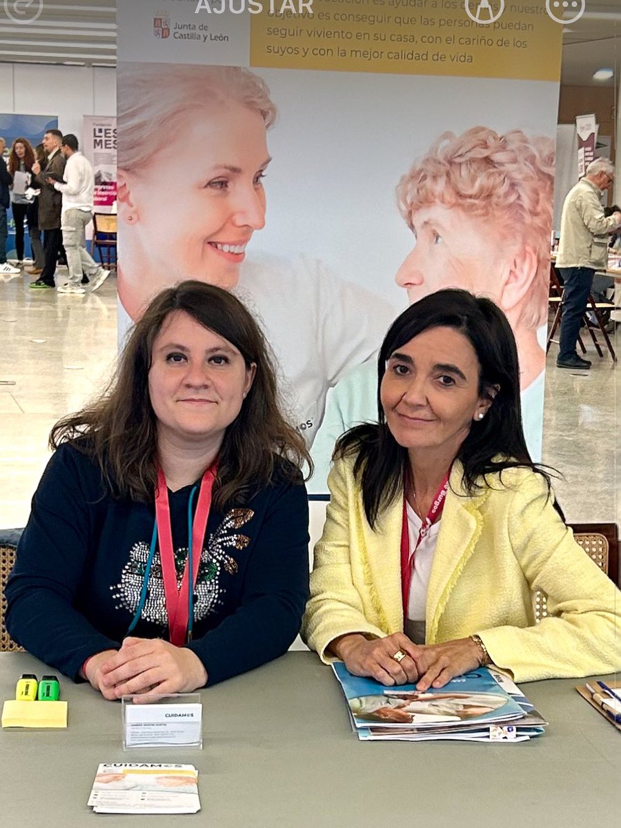 Hoy nuestras compañeras @smoreno y <a href="/SilviCabal/">SilviA Caballero Basurto 🌈💙</a> están en el <a href="/forumevolucion_/">Fórum Evolución Burgos - Perfil Oficial</a> en la Feria de Empleo de la @UBU buscando  #profesionales con perfiles sanitarios y sociosanitarios para atender a #personasmayores en sus #casas de Burgos y provincia. #Empleo #Burgos
