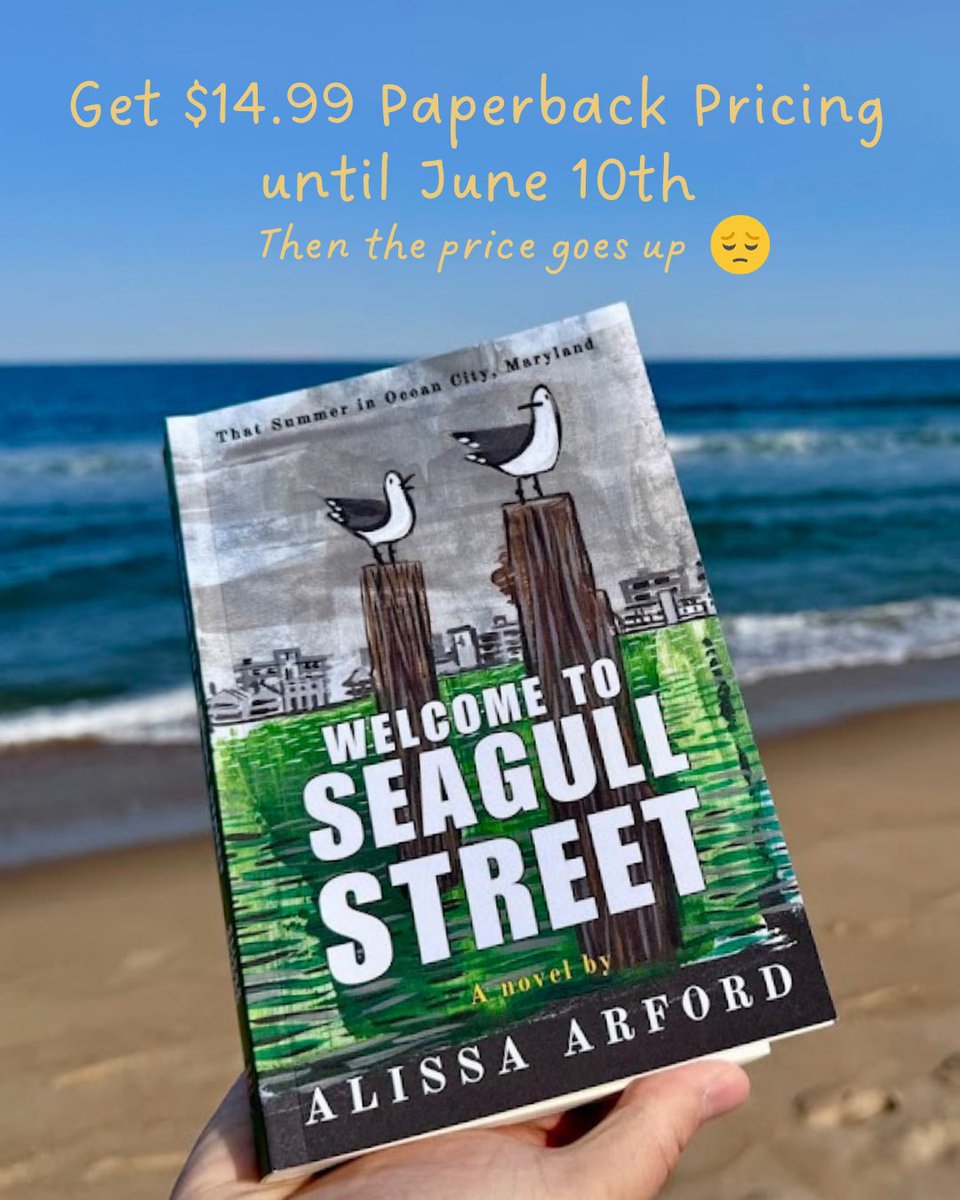 alissaarford.com/2025/06/03/pap…

If you’ve been thinking about picking up a copy of #WelcomeToSeagullStreet now’s the time to do it at the original introductory price of $14.99! #ocmd #beach #books
