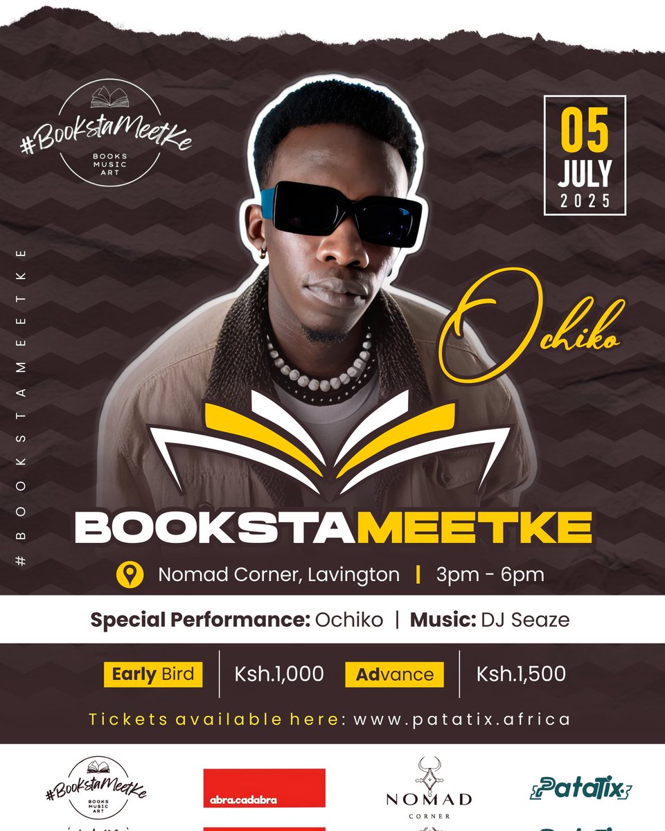 Here you go!

Early bird tickets are now live: patatix.africa/event-details?…

(repost for a books/live music lover on your feed 🙏🏽)