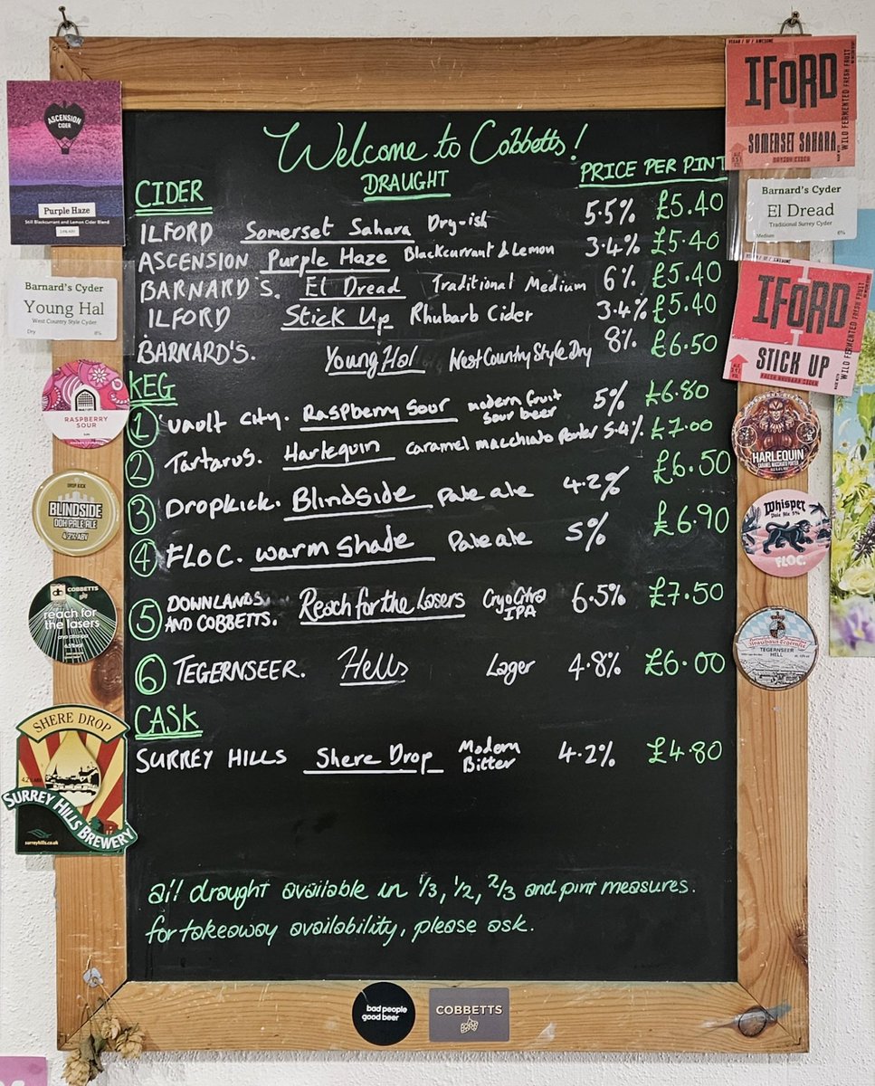 Cobbetts Beer Board (@beerblackboard) on Twitter photo 