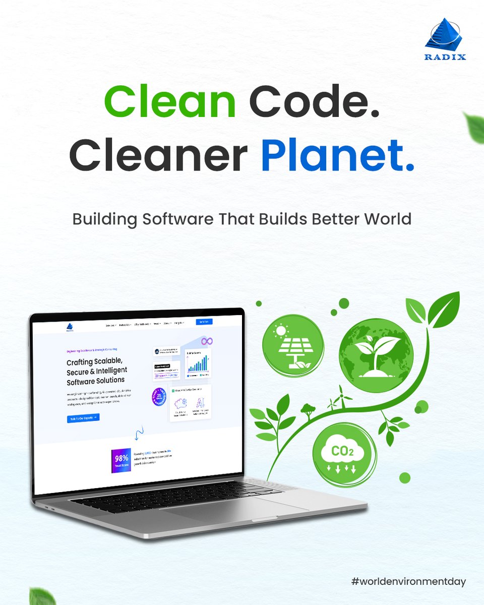 This #EnvironmentDay, we’re all in for clean code.
Not just high-performance—#carbonconscious.

Clean, optimized #software reduces resource and energy use, leading to real carbon savings.

Every line counts—for your systems and the planet.

#WorldEnvironmentDay #CleanCode