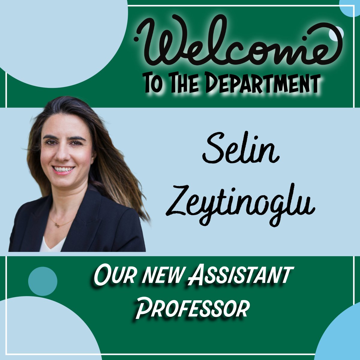 The Tulane University Department of Psychology is pleased to announce that Dr. Selin Zeytinoglu will be joining us next fall as an Assistant Professor!
Dr. Zeytinoglu is now recruiting graduate students!
Be sure to visit her website for more information.
sse.tulane.edu/selin-zeytinog…