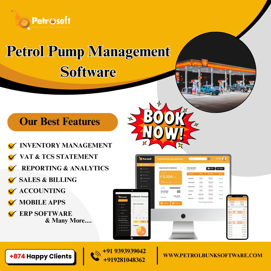 petrosoftymts's tweet image. Fuel your business success with Petrosoft – India’s No.1 Petrol Pump Management Softwar#FuelStationManagement #PumpAutomation #PetrolPumpBilling #No1PumpSoftware #SmartFuelSolutions #FuelBusinessMadeEasy #DigitalIndia #OilAndGasIndustry #PumpOwnerTools #PetrosoftIndia