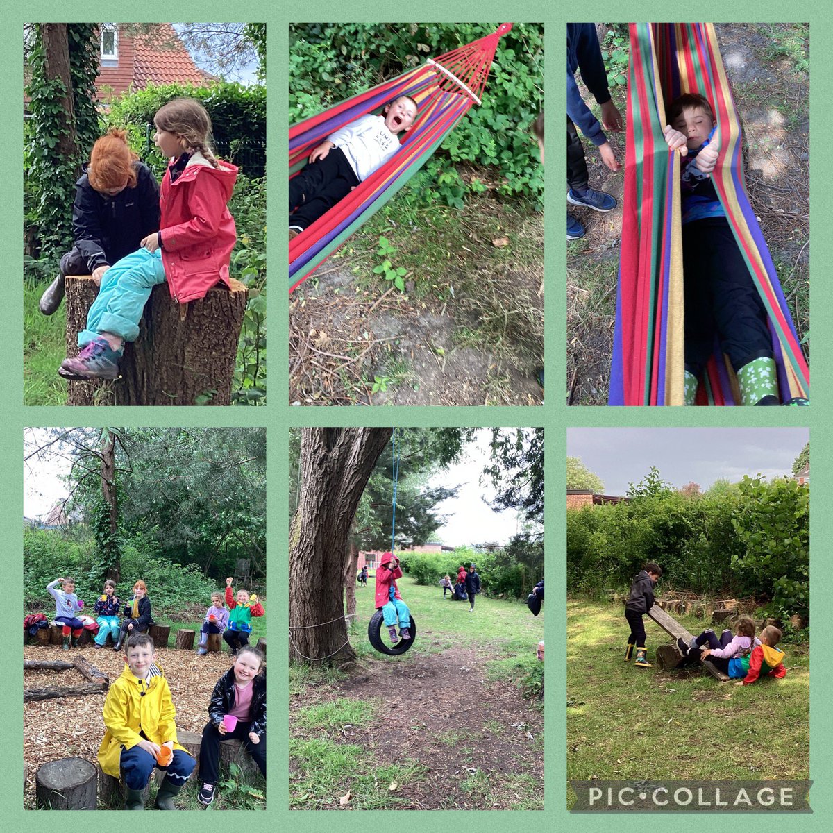 sunnybankschool's tweet photo. We had a fantastic time in forest school club this week. We climbed trees, played games and had a great time swinging in the hammock. https://t.co/PrrWRRtu2Z