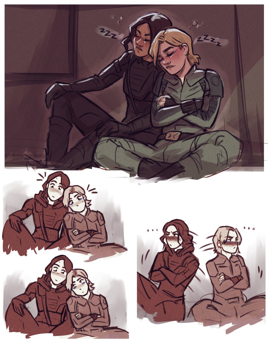 That road trip to NYC would have been long enough for naps...
#Thunderbolts #starrlight