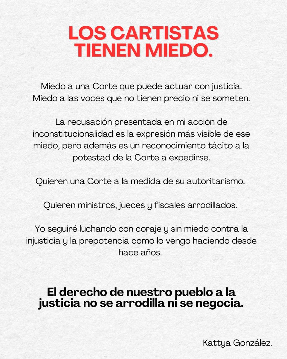 Lo dijimos siempre: tienen miedo. Y no pueden más.

Los recursos se les acaban, porque la razón ni el pueblo están de su lado.