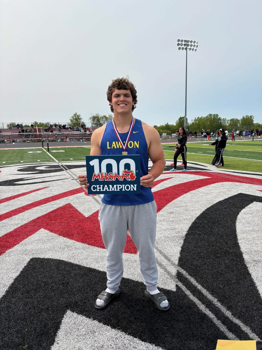 Celebrating the end of my Track &amp; Field career with a State Championship in Shot Put &amp; my 2nd State Championship in Discus. It’s been a great ride!