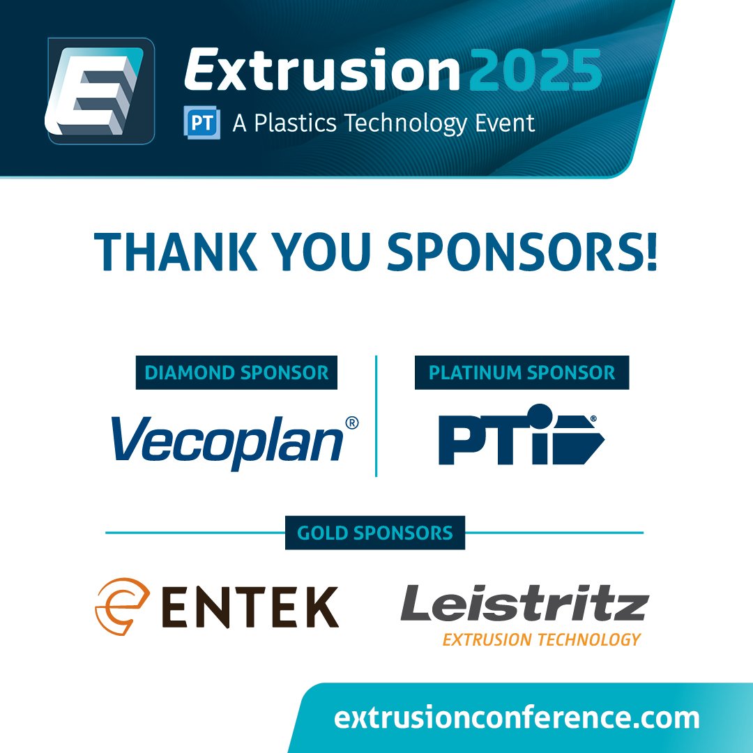 PTEXPO_Official's tweet photo. As some of our team travels to Boston to meet with industry peers for the Extrusion Conference, we would like to say thank you to those who supported the event. https://t.co/BbxN25DMNU