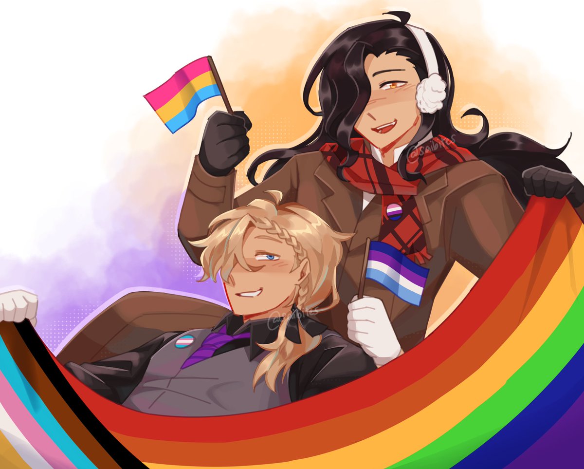 saibites's tweet photo. theyre gay and in love your honor, happy pride YAYAYA #rimlaine https://t.co/4sK8EidANg