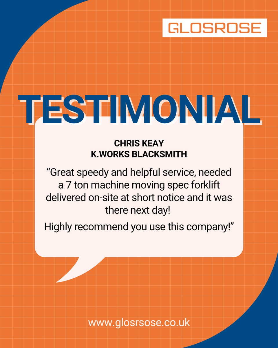 Thanks for your feedback!

We’re proud to support businesses across the South East with dependable machines and experienced advice.

#CustomerFeedback #Testimonial #Glosrose #HireThatWorks #ReliableSupport
