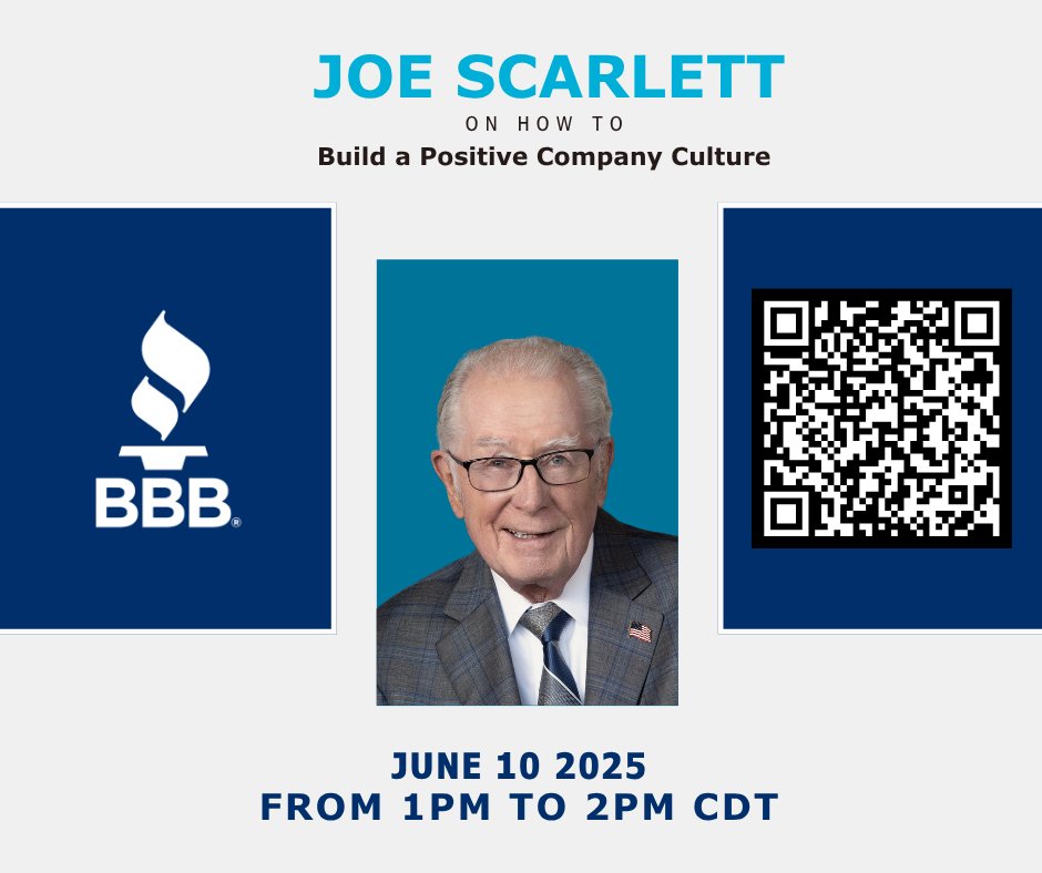 🚨 Less than a week to go!
Join Joe Scarlett’s leadership webinar on June 10 | 1–2 PM CDT.

Register now before it’s too late: ow.ly/mjvt50W41TJ
#Leadership #Webinar #JoeScarlett