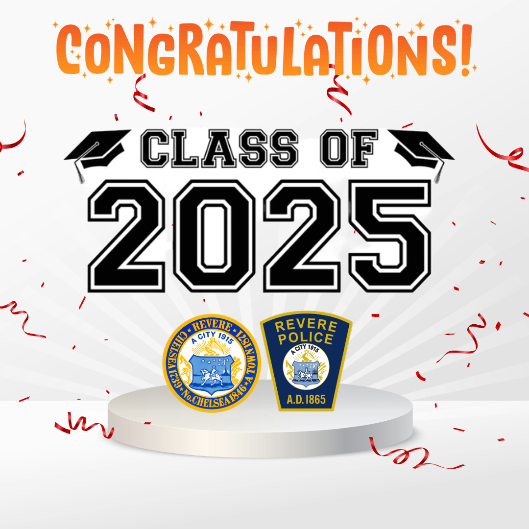 Congratulations to the Revere High School class of 2025!

The commencement ceremony will take place tonight at Harry Della Russo Stadium (75 Park Ave) beginning at 6 PM.

More Information: facebook.com