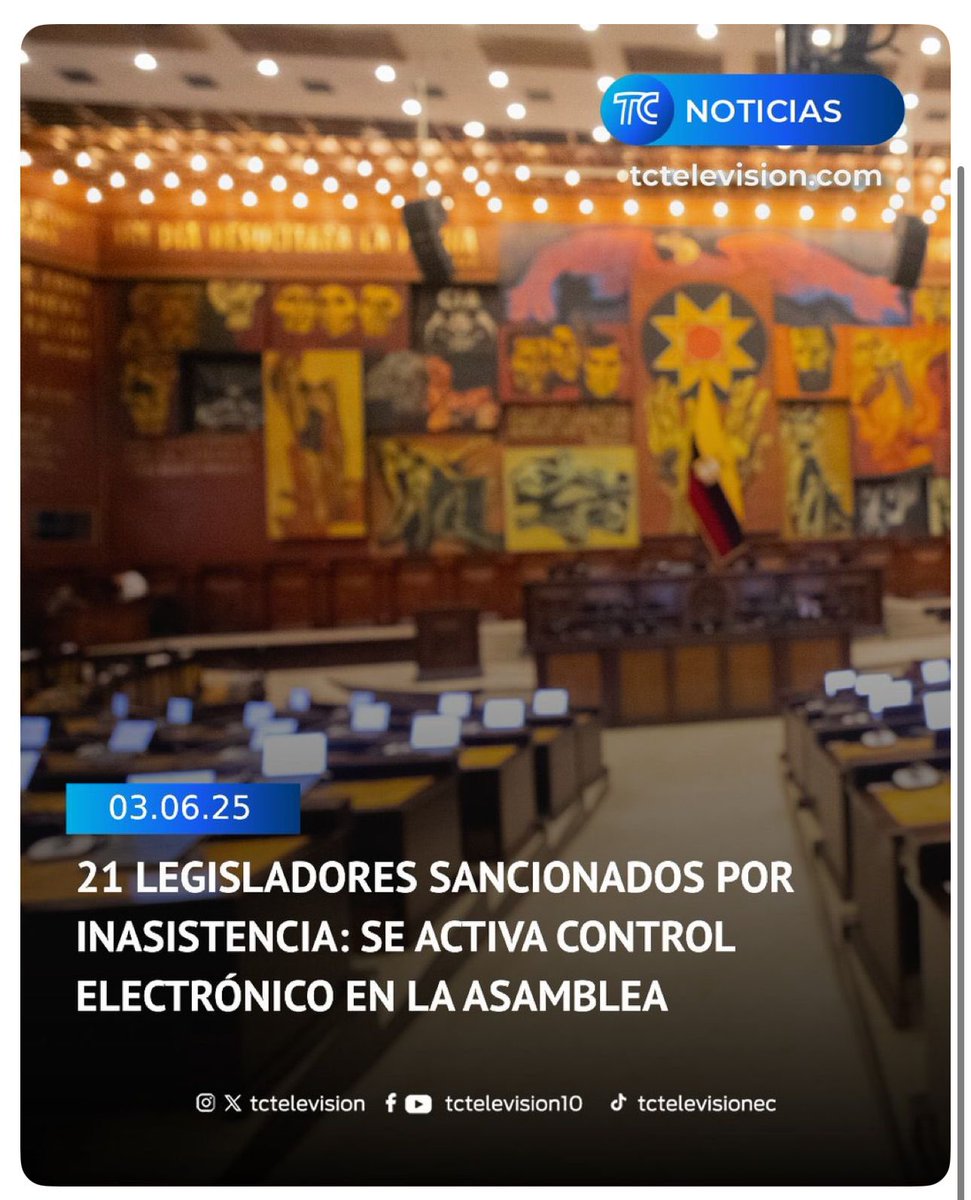 Ser puntual es una forma sencilla de mostrar respeto y compromiso. Más de 20 asambleístas serán multados por atrasos y faltas injustificadas al Pleno de ayer donde debatimos temas de seguridad para nuestro país. 

Fuimos elegidos para trabajar por el país, y parte de ese trabajo