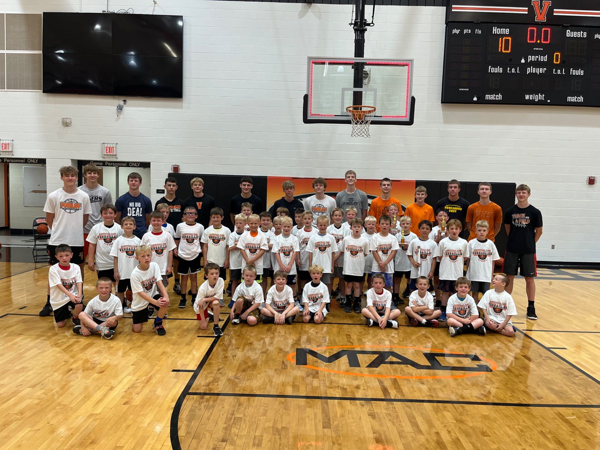 2nd-3rd Grade Youth Camp Participants 

Free Throw Champion:  Archie Drees
Hot Shot Champion:  Archie Drees
3 on 3 Champions:  Jackson Brandon, Grant Paulus, and Ross Raterman.  
Lots of fun and competitiveness out of this group