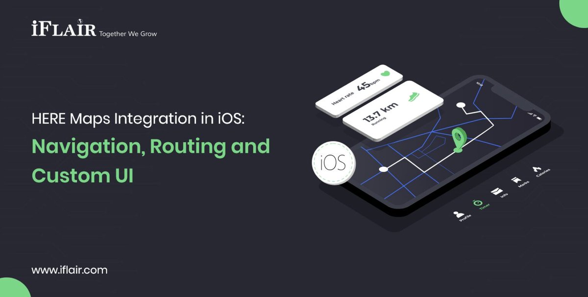 iFlairWebTech's tweet image. Use HERE Maps to enhance your iOS app's navigation capabilities! iFlair's most recent integration guide leads you through smooth routing, A fully customisable UI that improves user experience.
Read More, iflair.com/here-maps-inte…
#iOSDevelopment #iOSDevTips #iflair
